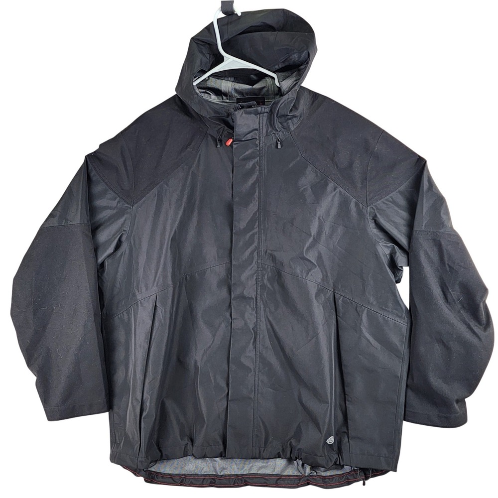 Dickies Hooded Windbreaker‎ Jacket Mens XL Black Gorpcore Workwear